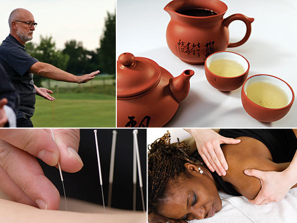 Patient exploring alternative medicine options such as accupuncture, supplements, and massage